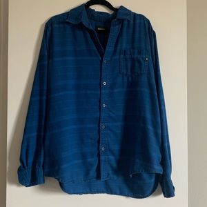 Marmot Men's Blue Soft Button Down Flannel size L